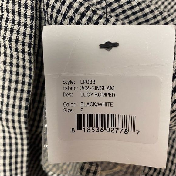 NWT Loveshackfancy Gingham Romper - Picture 13 of 13